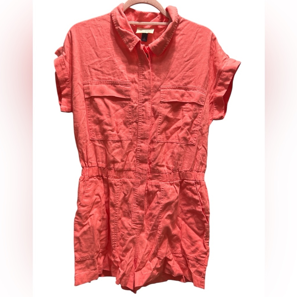 Universal Thread Coral Romper - image 1